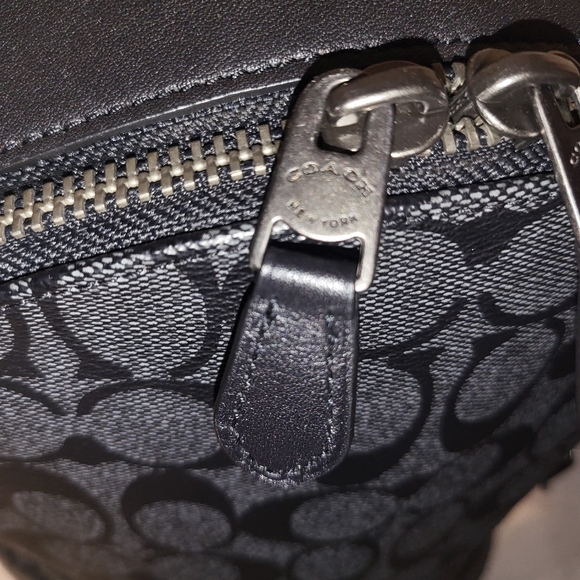 Black/Gray Authentic Coach Backpack - Picture 5 of 10